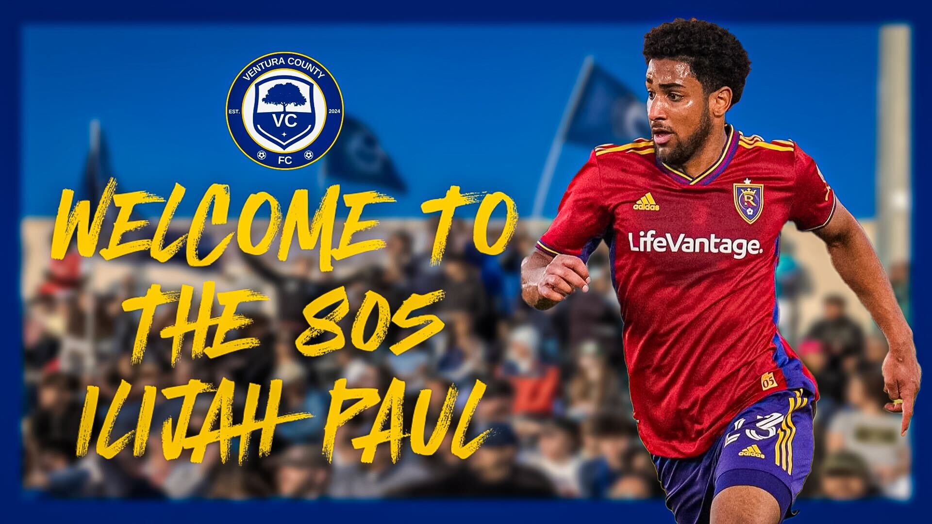 Ventura County FC Acquire Forward Ilijah Paul on Loan From Real Salt Lake